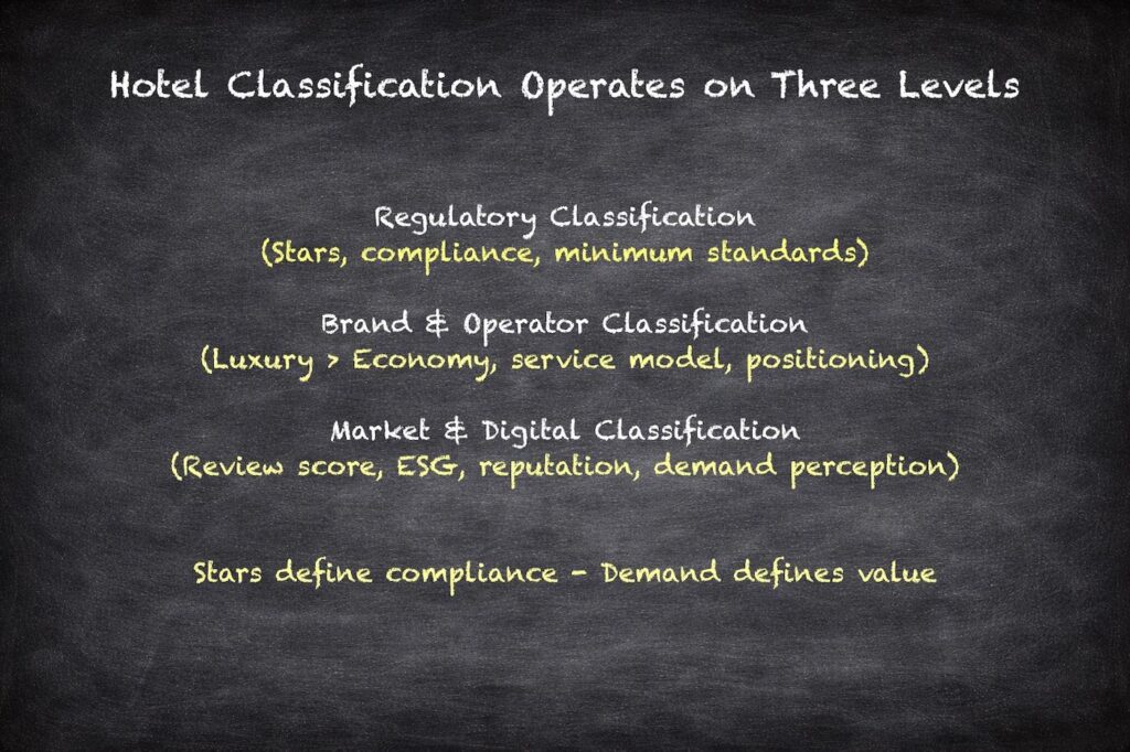 Hotel Classification Operates on Three Levels