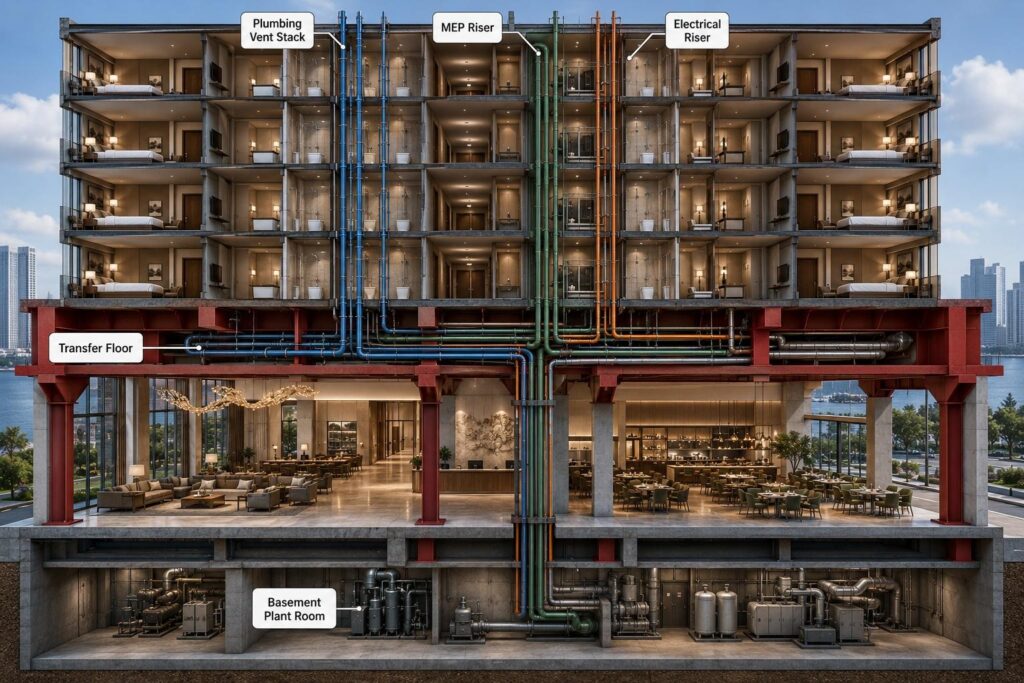 HDG - Hotel Structural Design Transfer Floor